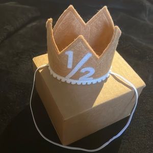 1/2 Birthday Crown